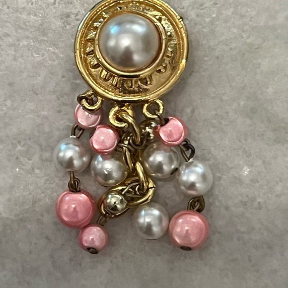 1980's Style Clip on earrings with Japanese beads - Picture 3 of 3